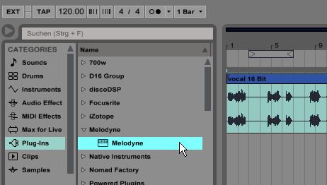 Melodyne editor 2 オンラインマニュアル | LiveでMelodyneを使用する