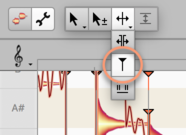 note assignment mode melodyne